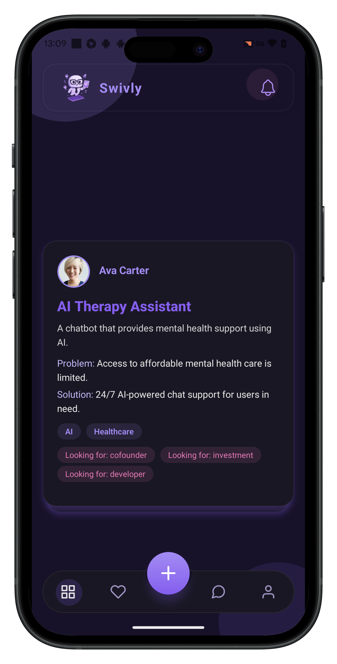 Swivly App Screenshot